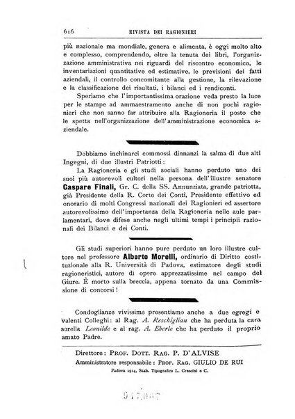 Rivista dei ragionieri organo ufficiale per l'Accademia dei ragionieri in Padova