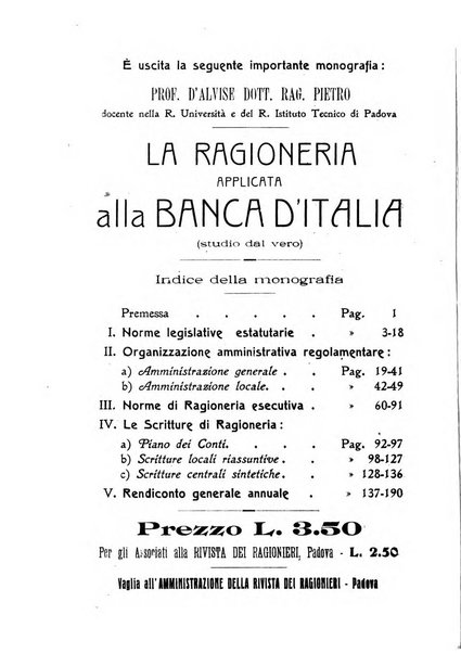 Rivista dei ragionieri organo ufficiale per l'Accademia dei ragionieri in Padova