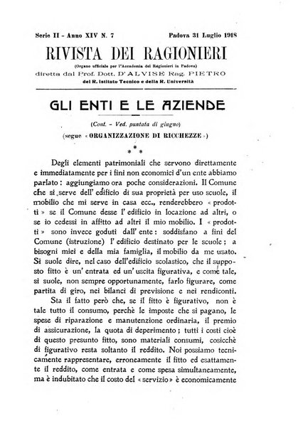 Rivista dei ragionieri organo ufficiale per l'Accademia dei ragionieri in Padova