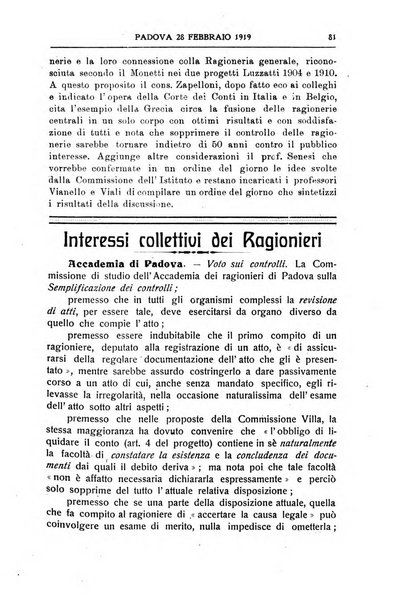 Rivista dei ragionieri organo ufficiale per l'Accademia dei ragionieri in Padova