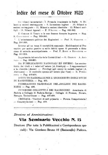 Rivista dei ragionieri organo ufficiale per l'Accademia dei ragionieri in Padova