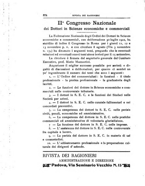 Rivista dei ragionieri organo ufficiale per l'Accademia dei ragionieri in Padova