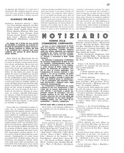 Rivista del cinematografo mensile del Centro Cattolico Cinematografico