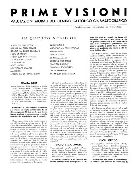 Rivista del cinematografo mensile del Centro Cattolico Cinematografico