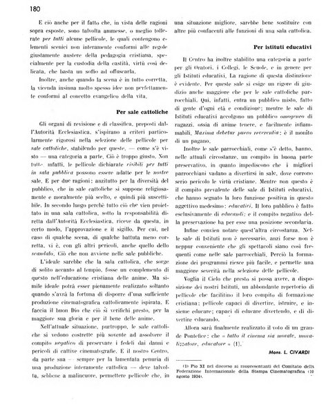 Rivista del cinematografo mensile del Centro Cattolico Cinematografico