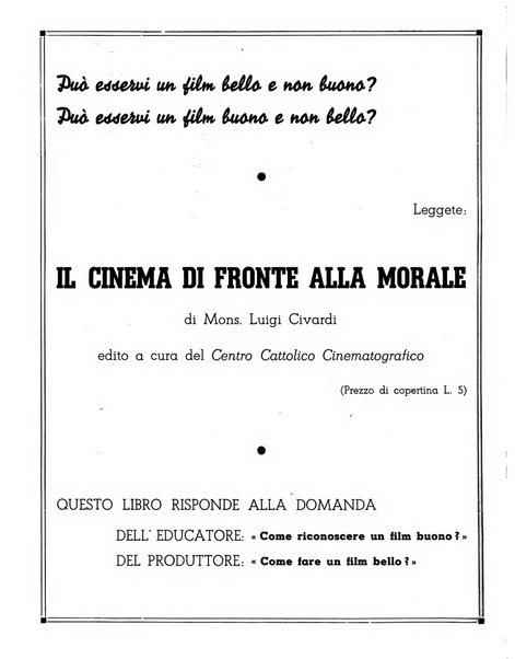 Rivista del cinematografo mensile del Centro Cattolico Cinematografico