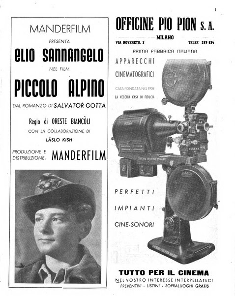 Rivista del cinematografo mensile del Centro Cattolico Cinematografico