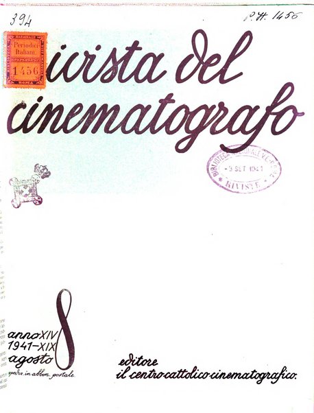 Rivista del cinematografo mensile del Centro Cattolico Cinematografico