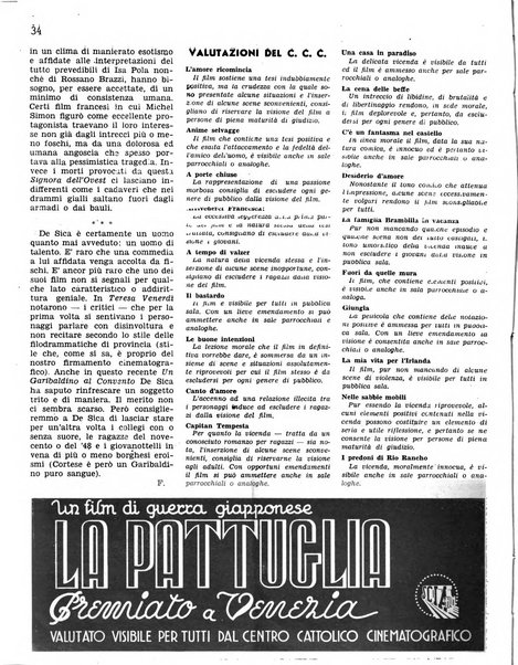 Rivista del cinematografo mensile del Centro Cattolico Cinematografico