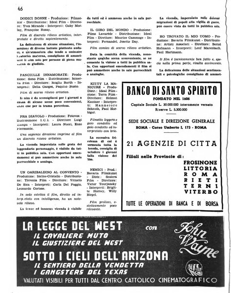 Rivista del cinematografo mensile del Centro Cattolico Cinematografico