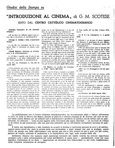 Rivista del cinematografo mensile del Centro Cattolico Cinematografico