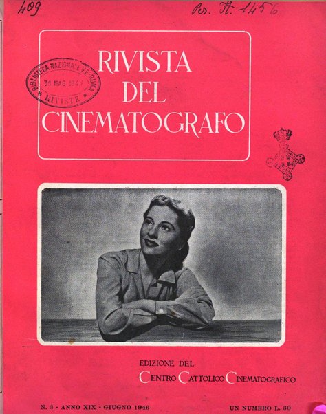 Rivista del cinematografo mensile del Centro Cattolico Cinematografico