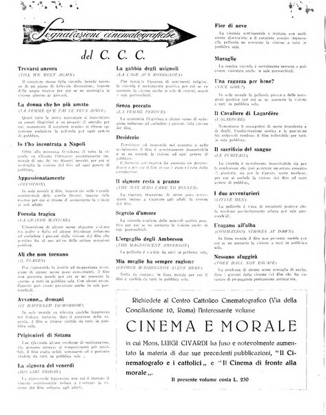 Rivista del cinematografo mensile del Centro Cattolico Cinematografico