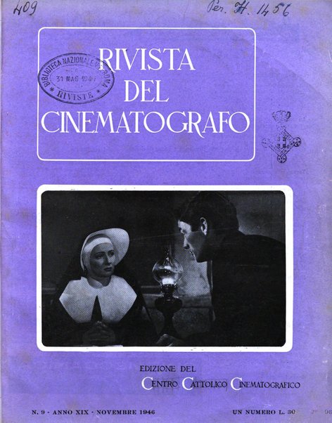 Rivista del cinematografo mensile del Centro Cattolico Cinematografico