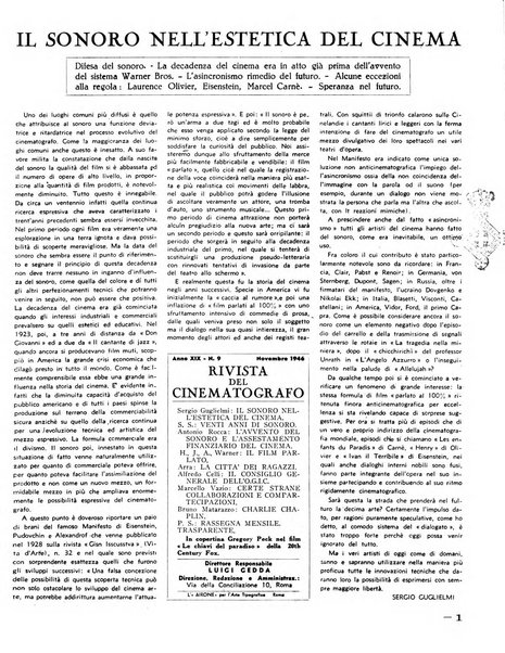 Rivista del cinematografo mensile del Centro Cattolico Cinematografico