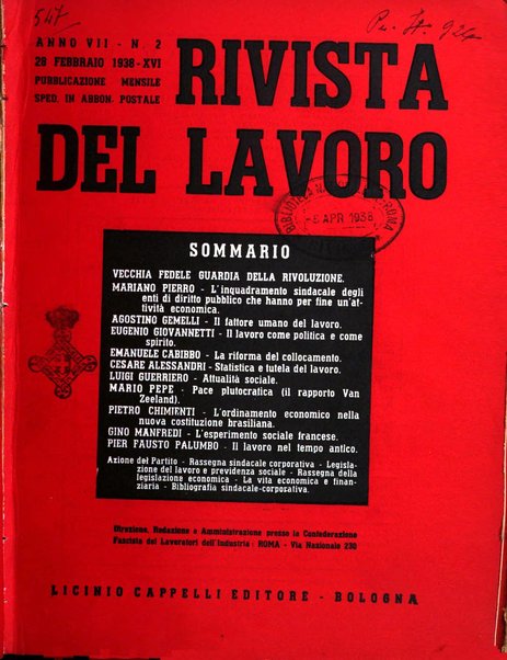 Rivista del lavoro