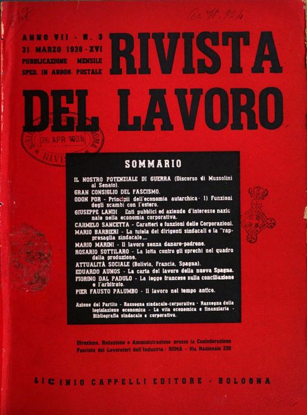 Rivista del lavoro