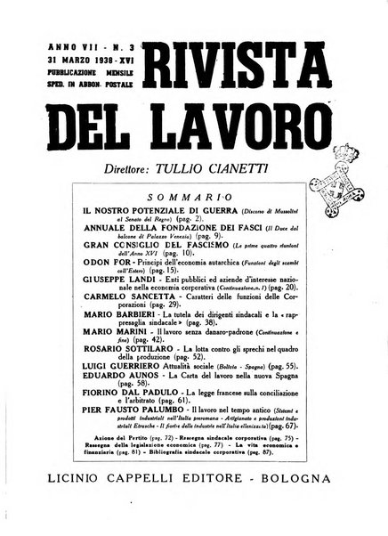 Rivista del lavoro