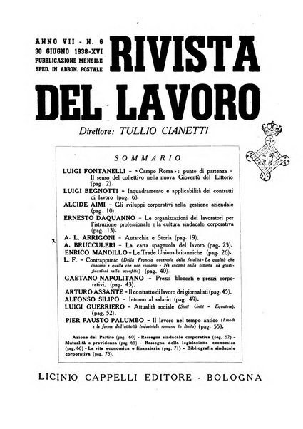 Rivista del lavoro