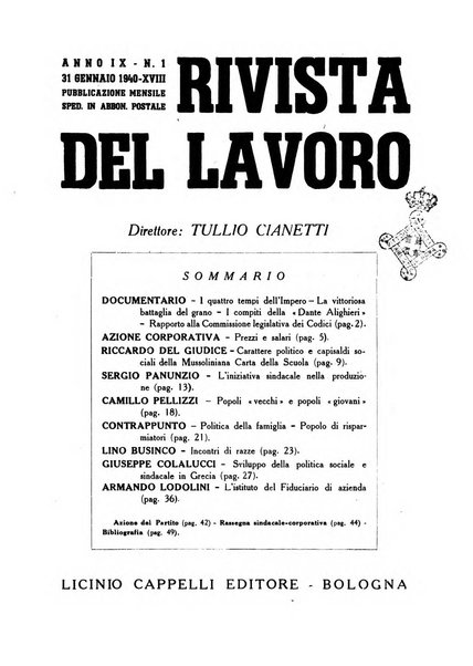 Rivista del lavoro