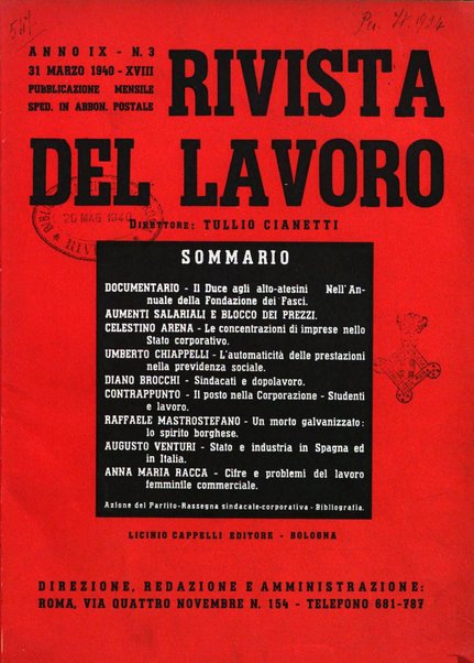 Rivista del lavoro