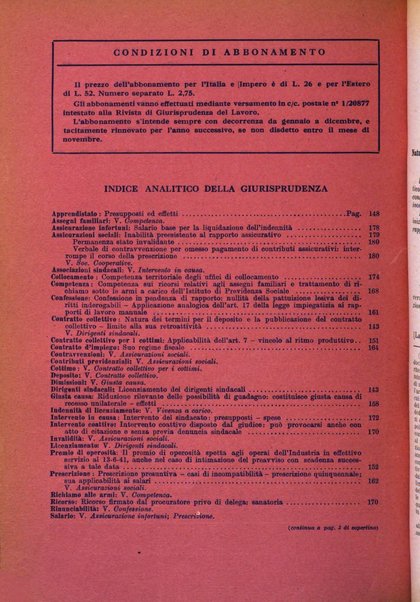 Rivista del lavoro