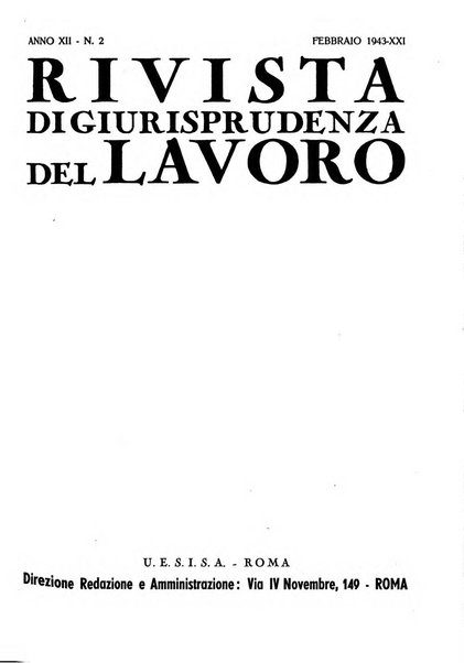 Rivista del lavoro