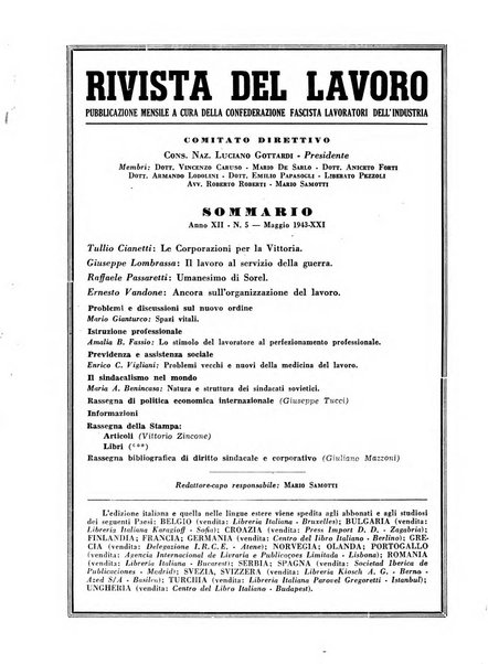 Rivista del lavoro