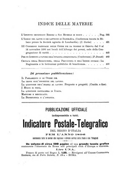 Rivista della beneficenza pubblica delle istituzioni di previdenza e d'igiene sociale