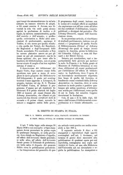 Rivista delle biblioteche periodico di biblioteconomia e di bibliografia