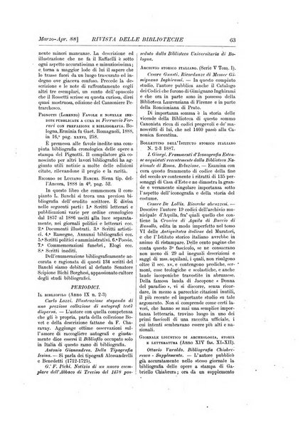 Rivista delle biblioteche periodico di biblioteconomia e di bibliografia