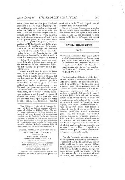 Rivista delle biblioteche periodico di biblioteconomia e di bibliografia