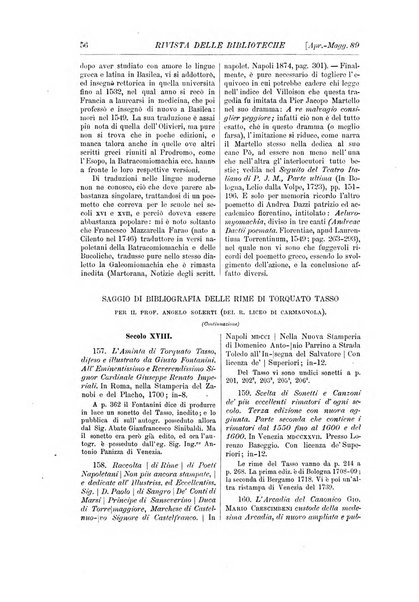 Rivista delle biblioteche periodico di biblioteconomia e di bibliografia