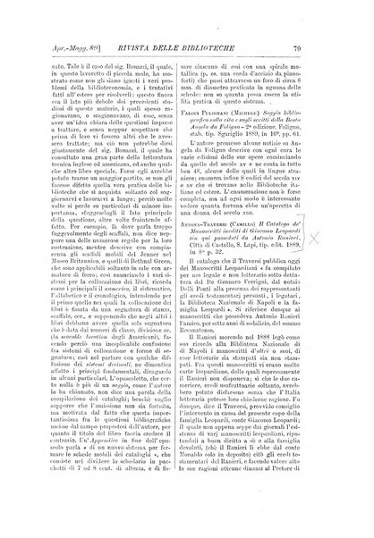 Rivista delle biblioteche periodico di biblioteconomia e di bibliografia