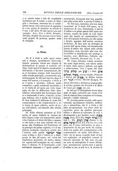 Rivista delle biblioteche periodico di biblioteconomia e di bibliografia