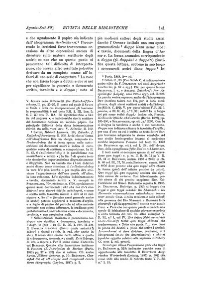 Rivista delle biblioteche periodico di biblioteconomia e di bibliografia