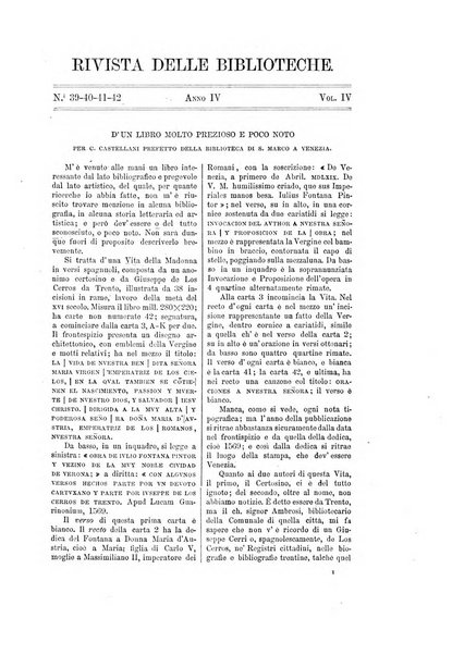 Rivista delle biblioteche periodico di biblioteconomia e di bibliografia