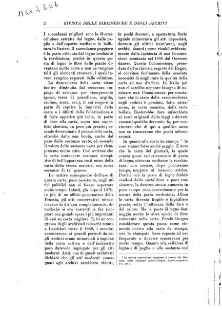 Rivista delle biblioteche e degli archivi periodico di biblioteconomia e di bibliografia di paleografia e di archivistica