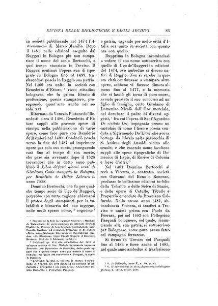 Rivista delle biblioteche e degli archivi periodico di biblioteconomia e di bibliografia di paleografia e di archivistica