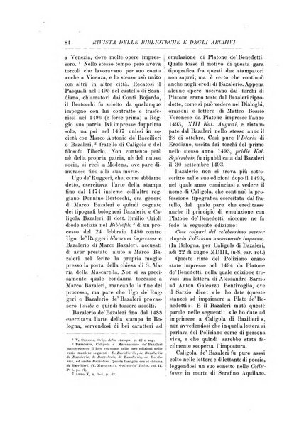 Rivista delle biblioteche e degli archivi periodico di biblioteconomia e di bibliografia di paleografia e di archivistica