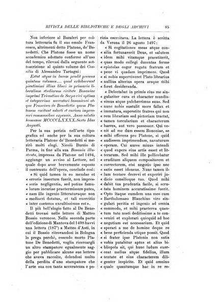 Rivista delle biblioteche e degli archivi periodico di biblioteconomia e di bibliografia di paleografia e di archivistica