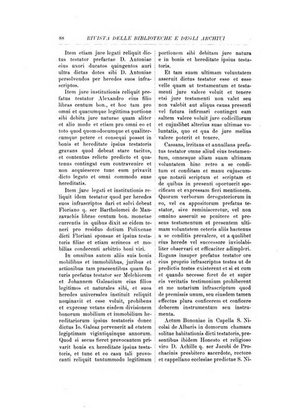 Rivista delle biblioteche e degli archivi periodico di biblioteconomia e di bibliografia di paleografia e di archivistica