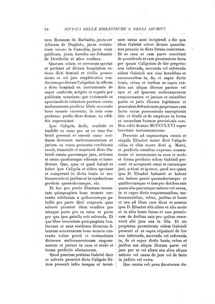 Rivista delle biblioteche e degli archivi periodico di biblioteconomia e di bibliografia di paleografia e di archivistica