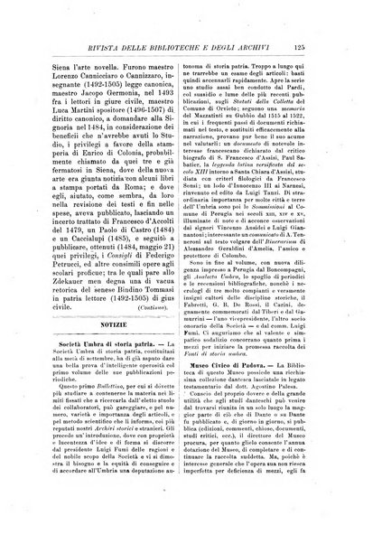 Rivista delle biblioteche e degli archivi periodico di biblioteconomia e di bibliografia di paleografia e di archivistica