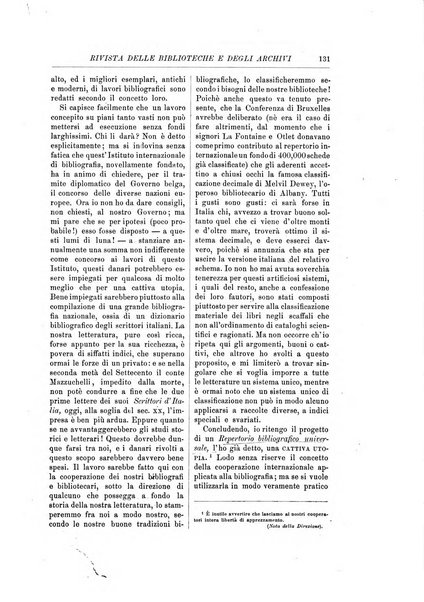 Rivista delle biblioteche e degli archivi periodico di biblioteconomia e di bibliografia di paleografia e di archivistica