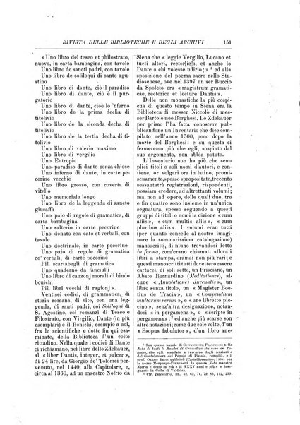 Rivista delle biblioteche e degli archivi periodico di biblioteconomia e di bibliografia di paleografia e di archivistica