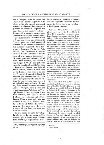 Rivista delle biblioteche e degli archivi periodico di biblioteconomia e di bibliografia di paleografia e di archivistica