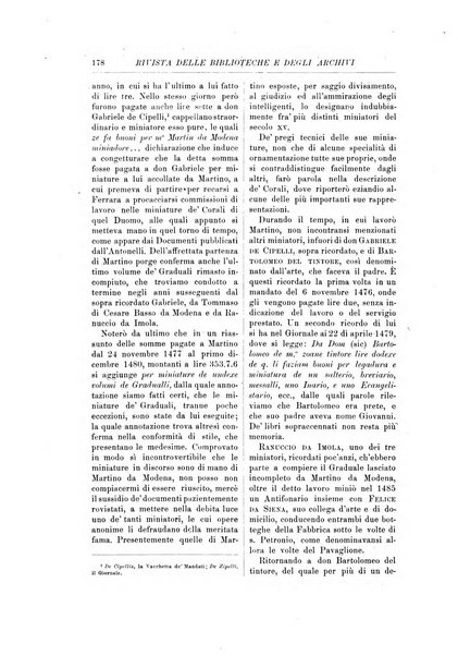 Rivista delle biblioteche e degli archivi periodico di biblioteconomia e di bibliografia di paleografia e di archivistica