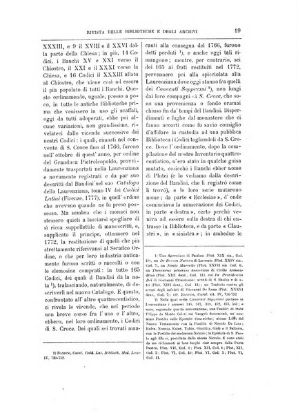 Rivista delle biblioteche e degli archivi periodico di biblioteconomia e di bibliografia di paleografia e di archivistica