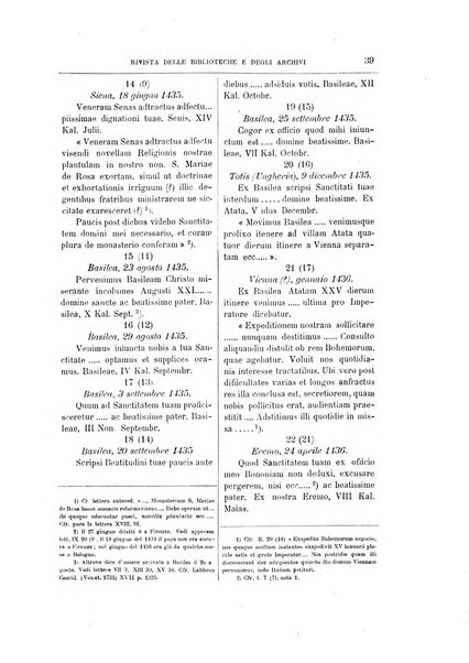 Rivista delle biblioteche e degli archivi periodico di biblioteconomia e di bibliografia di paleografia e di archivistica